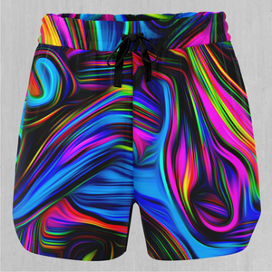 Psychedelic Waves Women's Shorts