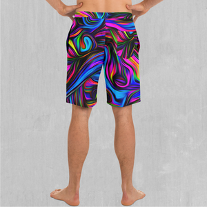 Psychedelic Waves Board Shorts