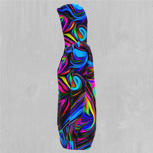 Psychedelic Waves Hoodie Dress