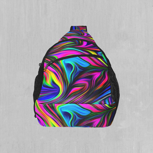 Psychedelic Waves Sling Bag