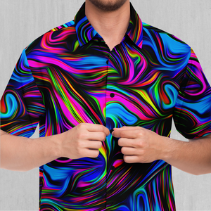 Psychedelic Waves Button Down Shirt