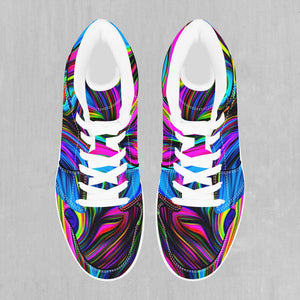 Psychedelic Waves High Top Sneakers