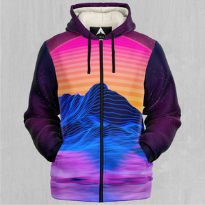 Radial Glow Sherpa Hoodie