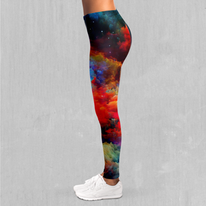 Rainbow Galaxy Leggings - Azimuth Clothing