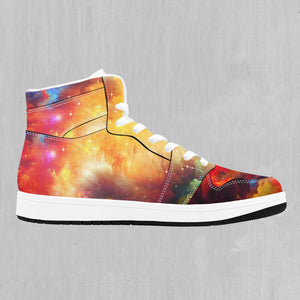 Rainbow Galaxy High Top Sneakers