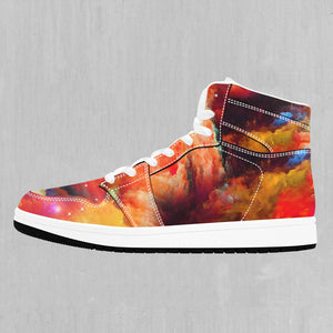 Rainbow Galaxy High Top Sneakers