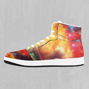 Rainbow Galaxy High Top Sneakers