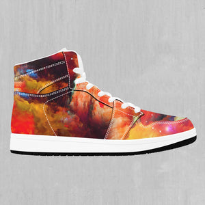 Rainbow Galaxy High Top Sneakers