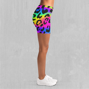 Rave Leopard Yoga Shorts