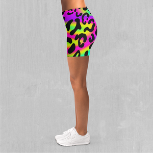 Rave Leopard Yoga Shorts