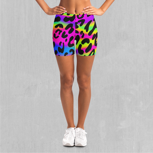 Rave Leopard Yoga Shorts