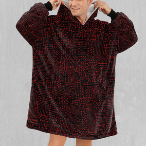 Red Cybernetic Blanket Hoodie