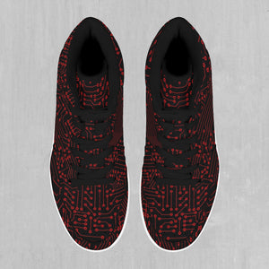Red Cybernetic High Top Sneakers