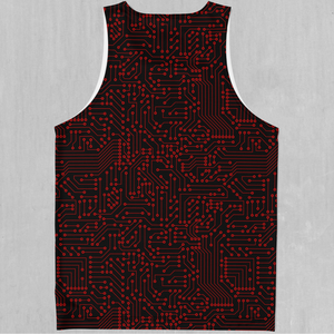Red Cybernetic Men's Tank Top