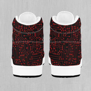 Red Cybernetic High Top Sneakers