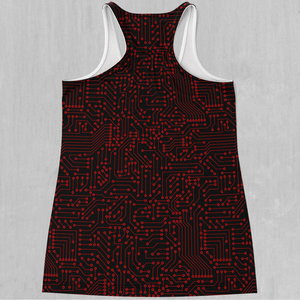 Red Cybernetic Women's Tank Top