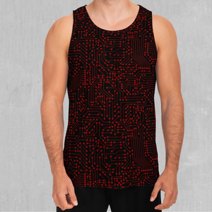 Red Cybernetic Men's Tank Top