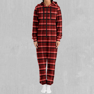 Red Plaid Jumpsuit