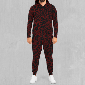 Red Topographic Tracksuit