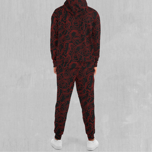 Red Topographic Tracksuit