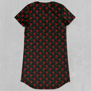 Roses T-Shirt Dress