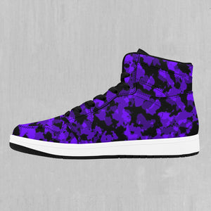Royalty Purple Camo High Top Sneakers