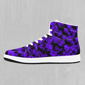 Royalty Purple Camo High Top Sneakers