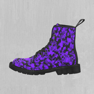 Royalty Purple Camo Women's Boots