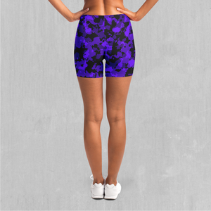 Royalty Purple Camo Yoga Shorts