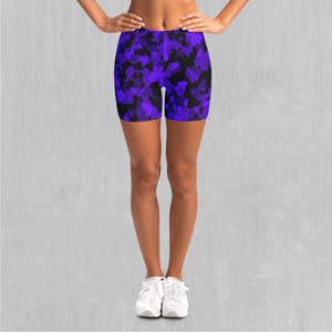 Royalty Purple Camo Yoga Shorts