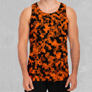 Savage Orange Camo Men's Tank Top
