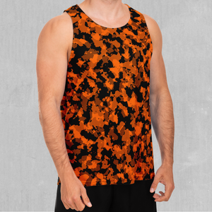 Savage Orange Camo Men's Tank Top