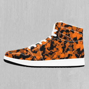 Savage Orange Camo High Top Sneakers