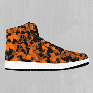 Savage Orange Camo High Top Sneakers