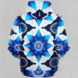 Delphinium Mandala Sherpa Hoodie