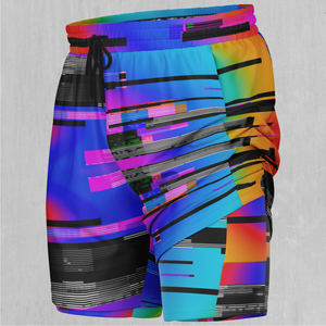 Spectrum Noise Men's 2 in 1 Shorts