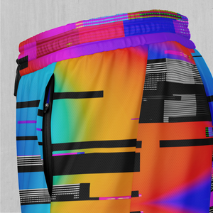 Spectrum Noise Men's 2 in 1 Shorts
