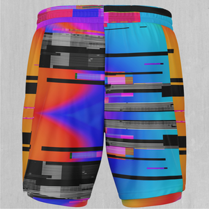 Spectrum Noise Men's 2 in 1 Shorts