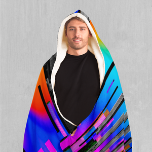 Spectrum Noise Hooded Blanket - Azimuth Clothing