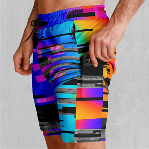 Spectrum Noise Men's 2 in 1 Shorts