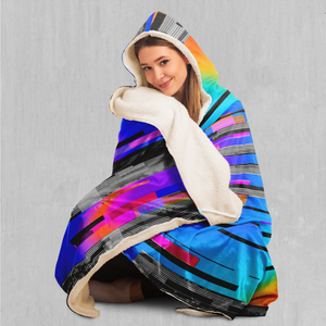 Spectrum Noise Hooded Blanket - Azimuth Clothing