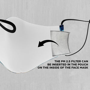 Spiral Galaxy Face Mask