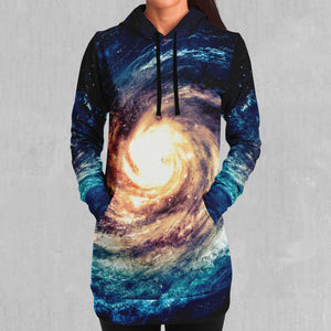 Spiral Galaxy Hoodie Dress