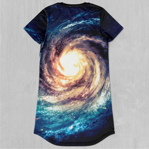 Spiral Galaxy T-Shirt Dress