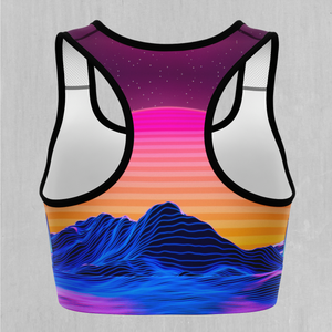 Radial Glow Sports Bra - Festival Clothing, Rave Outfits, EDM Gear
