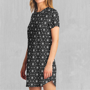Star Net T-Shirt Dress