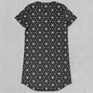 Star Net T-Shirt Dress