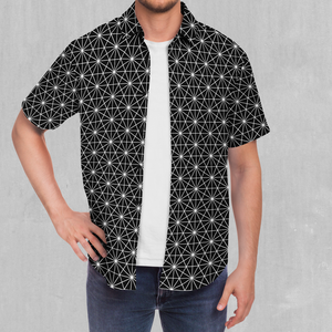 Star Net Button Down Shirt