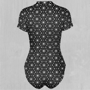 Star Net Short Sleeve Bodysuit