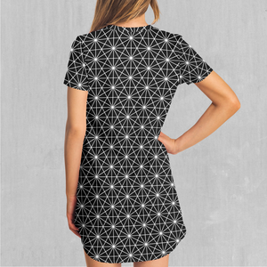 Star Net T-Shirt Dress